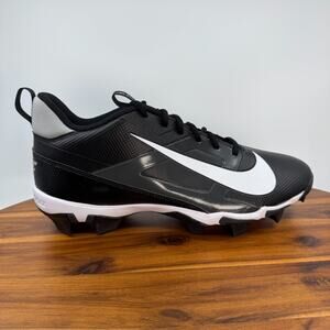 Nike Alpha Menace 4 Shark Football Cleats Men Size 11 Wide Black White NEW